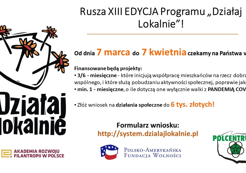 Rusza Program Działaj Lokalnie 2022!